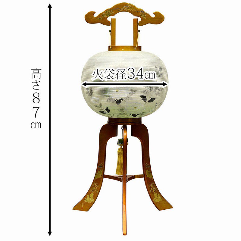 全宗派】 大内あんどん 絹二重張り 白檀塗 本金蒔絵 11号 行灯 初盆 新盆 お盆 盆提灯 あんどん 岐阜提灯 -  仏壇仏具なら【ひるた仏具店公式通販】創業80年・仏師のいる仏壇/位牌専門店