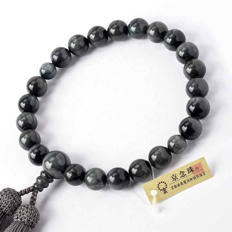 全宗派】 片手念珠・略式数珠 グレートラメ (男性用/22玉) - 仏壇仏具