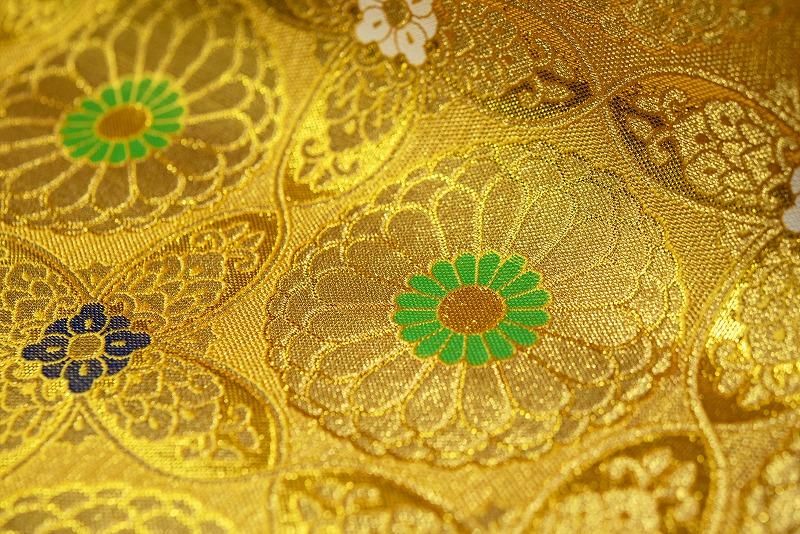 全宗派】 お盆用品 盆棚（精霊棚）掛け布 二丁綴十六菊（幅100