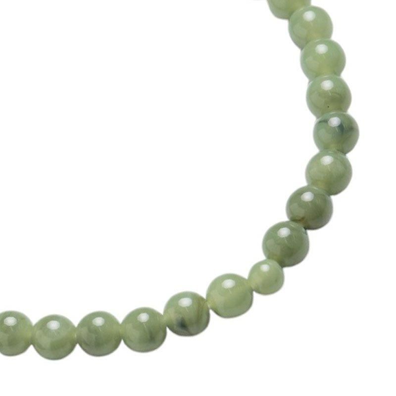 淡翠大珠◆神秘の護符◆73mm◆コレクターアイテム 全宗派】 片手念珠・略式数珠 PC翡翠 ヒスイ (女性用/玉径8ミリ)通夜