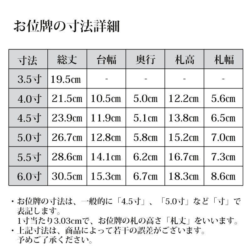 極上位牌・輪島上塗り上等猫丸位牌3.5寸