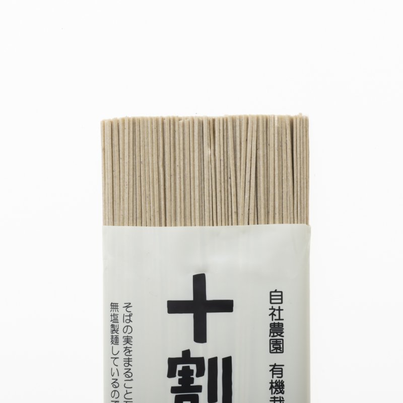 魚沼産全粒そば粉100%使用「十割そば乾麺」(180g)