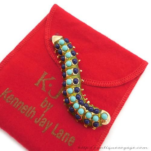 KJL/Kenneth Jay Lane(ケネス・ジェイ・レーン)☆イモ虫のヴィンテージ