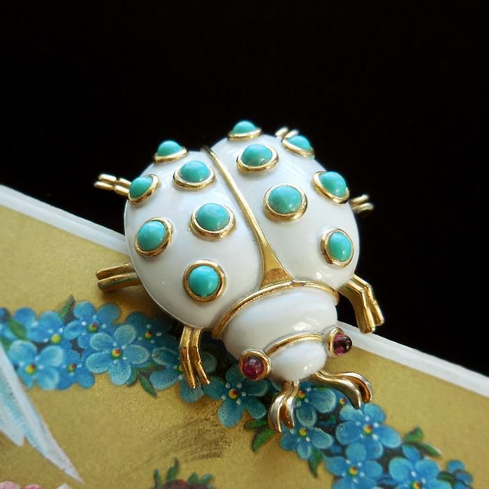 TRIFARI（トリファリ）☆ターコイズ てんとう虫／カブトムシの