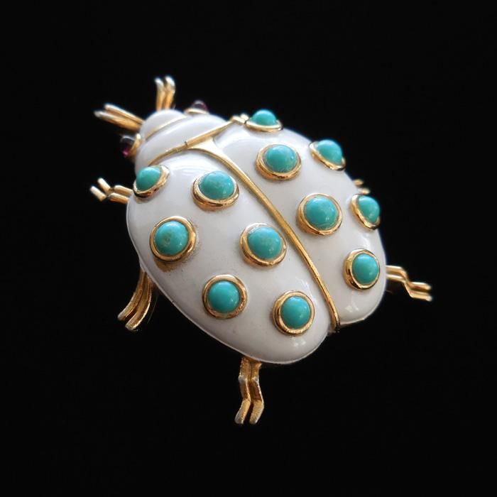 TRIFARI（トリファリ）☆ターコイズ てんとう虫／カブトムシの