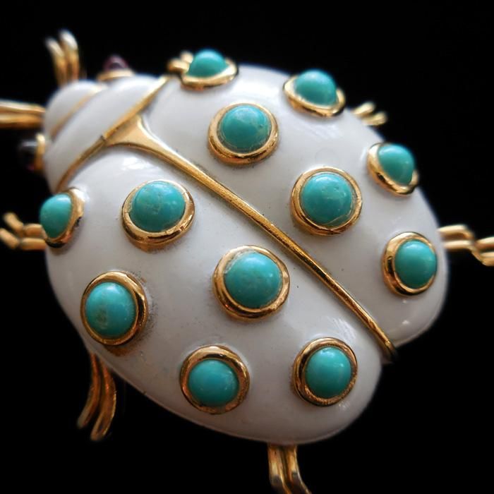 TRIFARI（トリファリ）☆ターコイズ てんとう虫／カブトムシの