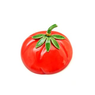 ORIGINAL BY ROBERT （オリジナル バイ ロバート）☆エナメル 真っ赤なトマトのヴィンテージ・ブローチ