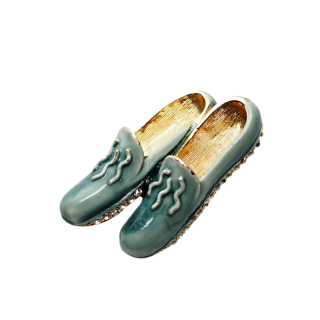 【レア】BSK（ビーエスケイ）☆1964年「My Fair Lady（マイ・フェア・レディ）」コレクション ブルーグレー 靴のヴィンテージ・ブローチ
