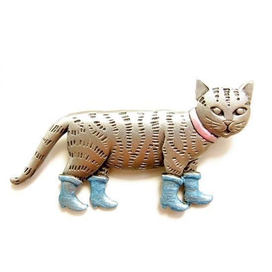 人気新品入荷 猫 ブローチ ビンテージ ゴールド - www.qusra.ps