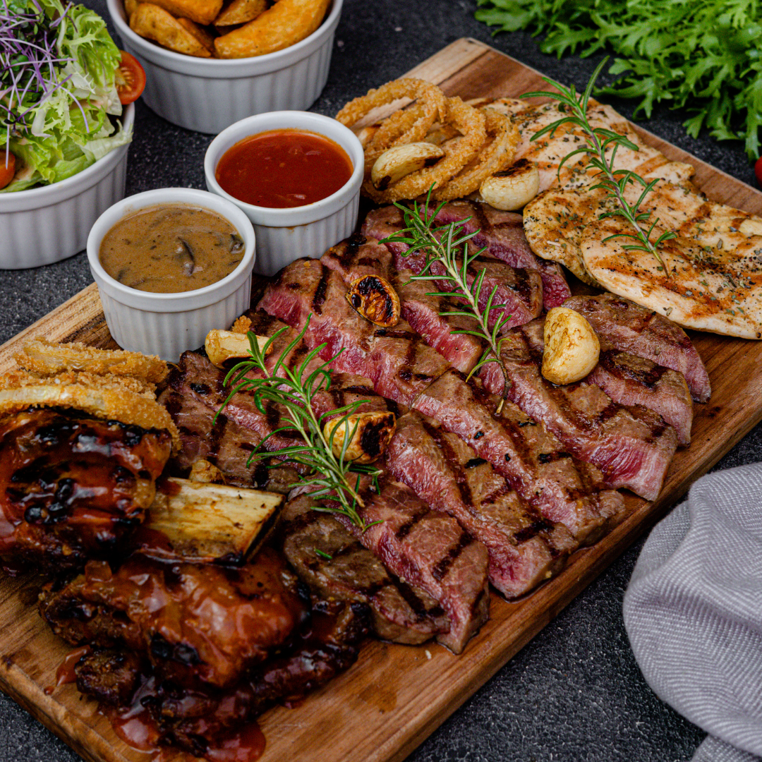 BBQグリルとスロベニアの赤ワイン