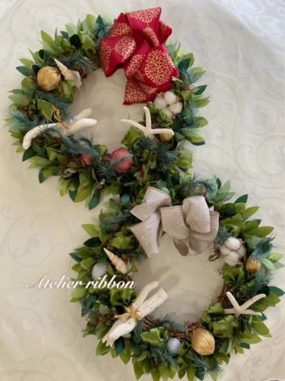 Winter Evergreen Christmas Wreath ウインターエバーグリーンクリスマスリース キット Atelier Ribbon Winter Evergreen Christmas Wreath ウインターエバーグリーンクリスマスリース キット Atelier Ribbon