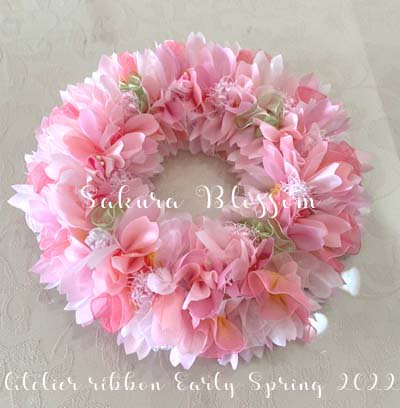 さくらブロッサム ミニリース/ Sakura Blossom Mini Wreath キット