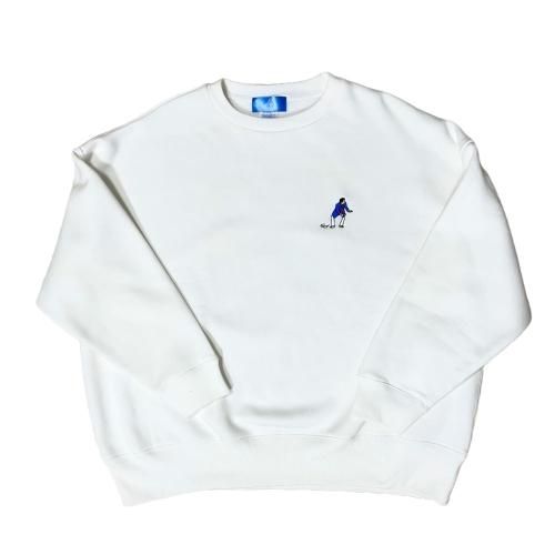 YASSAN BIG CREW SWEAT (White/΢)