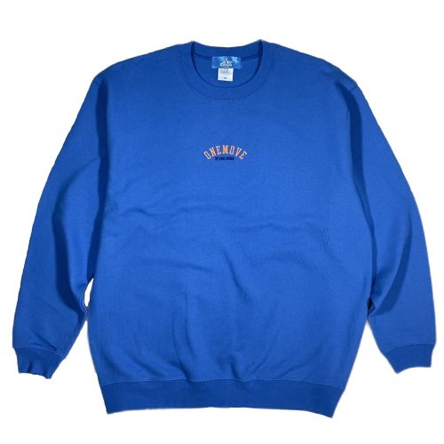 <img class='new_mark_img1' src='https://img.shop-pro.jp/img/new/icons20.gif' style='border:none;display:inline;margin:0px;padding:0px;width:auto;' />EMBROIDERY ARCH LOGO CREW SWEAT ( Blue )