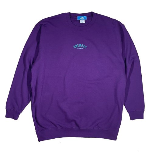 <img class='new_mark_img1' src='https://img.shop-pro.jp/img/new/icons20.gif' style='border:none;display:inline;margin:0px;padding:0px;width:auto;' />EMBROIDERY ARCH LOGO CREW SWEAT ( Purple )