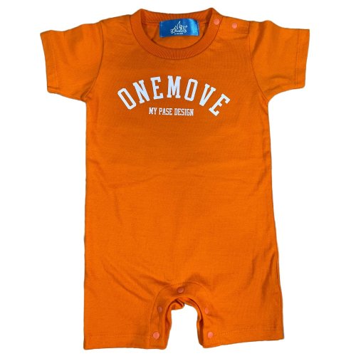 <img class='new_mark_img1' src='https://img.shop-pro.jp/img/new/icons20.gif' style='border:none;display:inline;margin:0px;padding:0px;width:auto;' />ARCH LOGO BABY TEE-ROMPERS (Orange)