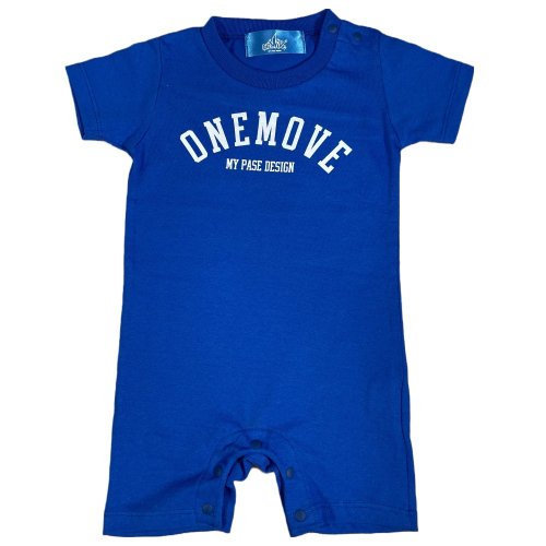 ARCH LOGO BABY TEE-ROMPERS (Blue)