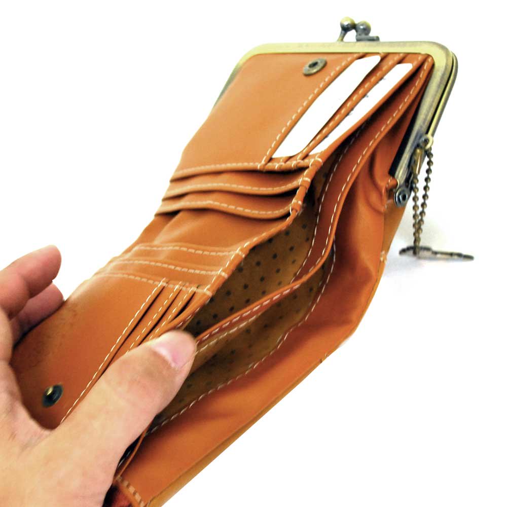 ピングー がま口つき財布（キャメル）　PR-012　PR