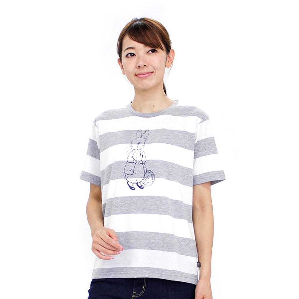 ボーダーtシャツ 杢グレー Ll 93 Pr ピーターラビットグッズ 公式オンラインショップ