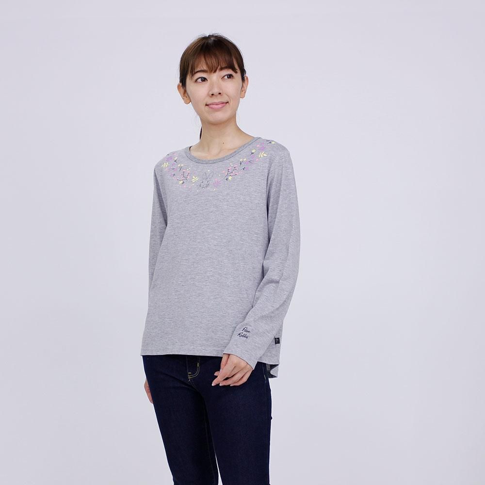 フラワー長袖tシャツ 杢グレー M 93 Pr ピーターラビットグッズ 公式オンラインショップ フラワー長袖tシャツ 杢グレー M 93 Pr ピーターラビットグッズ 公式オンラインショップ