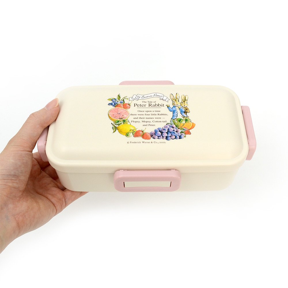 抗菌　食洗機対応　ふわっと弁当箱　530ml　PFLB6AG　PR - ピーターラビットグッズ 公式オンラインショップ