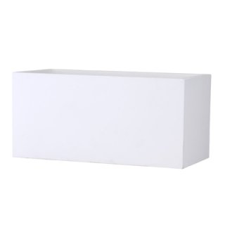バスク プランター L ８０ cm / 軽量 コンクリート / 植木 鉢 プランター 【 ホワイト 】 / 送料無料