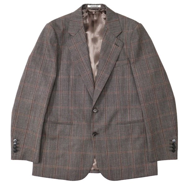 21aw AURALEE BLUEFACED WOOL CHECK JACKET