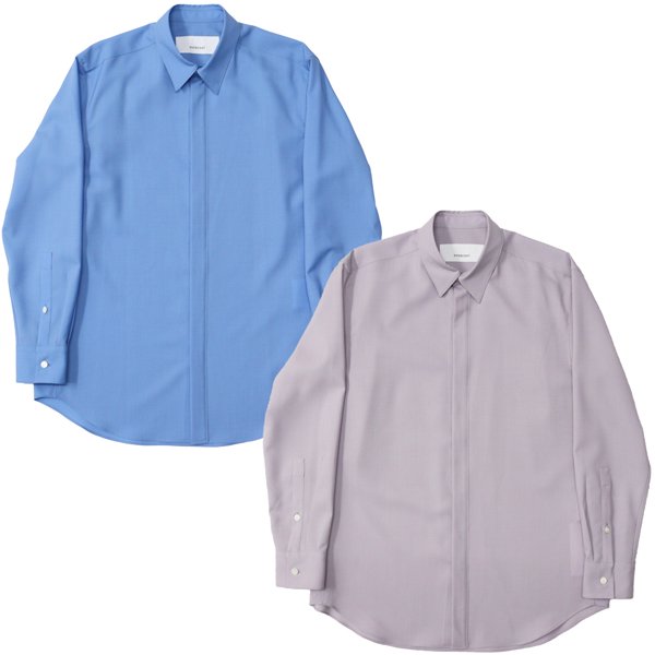 overcoat ウールシャツ　サイズ2 オーバーコート　スカイブルー