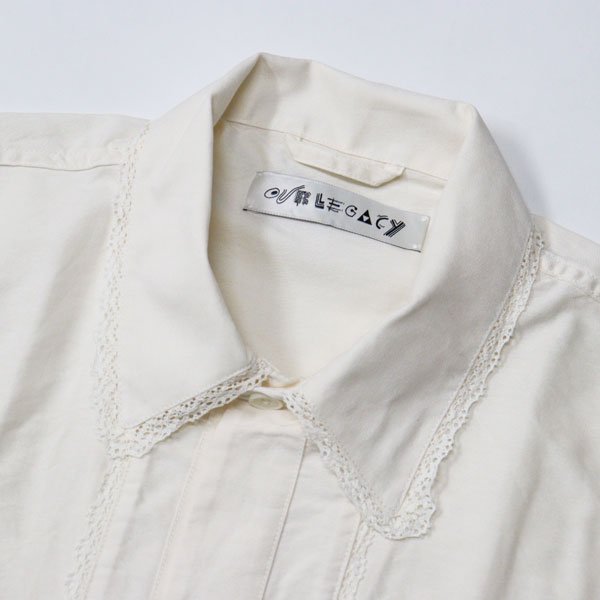 our legacy WHITE COATED BOX SHIRT