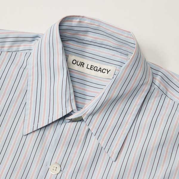 OUR LEGACY（アワー レガシー）POPOVER SHIRT - Sonic Blue Stripe - CHINATOWN RIX  online store