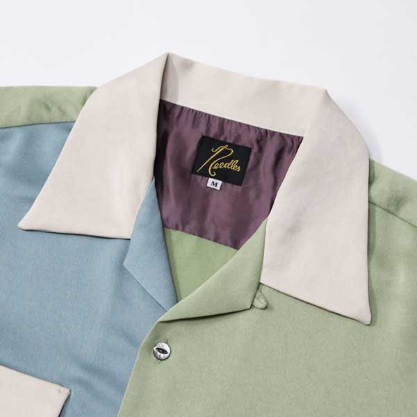 NEEDLESニードルス"S/S Classic Shirt   Poly Sateen / Multi