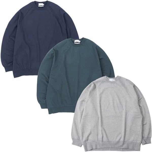 Graphpaper（グラフペーパー）"Ultra Compact Terry Crew Neck Sweater" - CHINATOWN