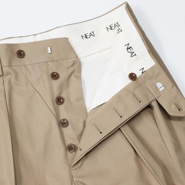新品未使用タグ付き！NEAT SUSTAINABLE CHINO WIDE NEAT｜Sustainable Chino｜WIDE TYPE Ⅰ - Beige｜PRODUCT