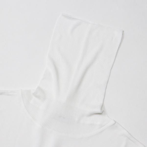 トップス ATON MODAL SILK JERSEY TURTLENECK white MODAL SILK JERSEY TURTLENECK / WHITE | ATON (WOMEN)(エイトン