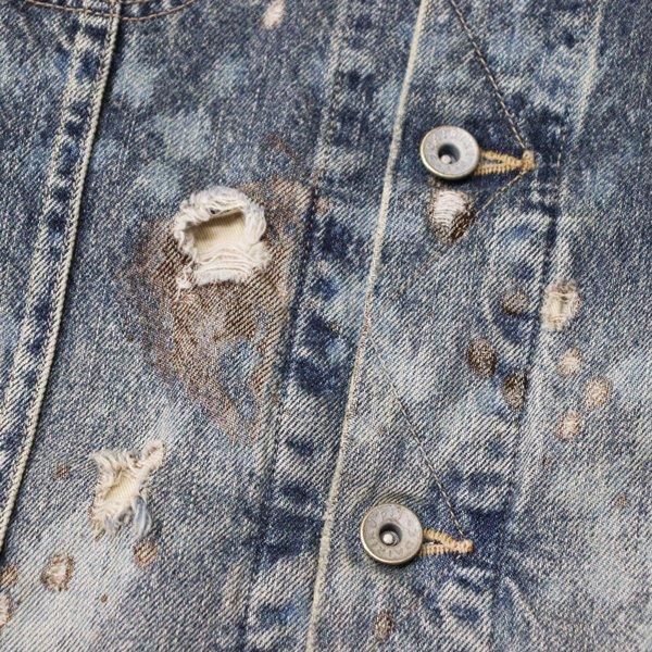 美品 DAIRIKU Damage Denim jacket M Damage Denim Jacket (22SS D-1) | DAIRIKU / (MEN) | DAIRIKU