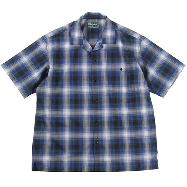 BROWN by 2-tacs（ブラウン バイ ツータックス）Open collar - Blue check - CHINATOWN RIX  online store