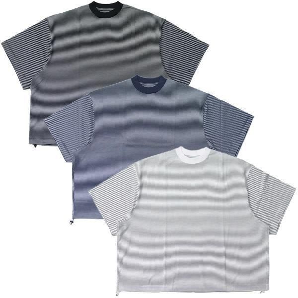 isness BALLOON BORDER SHORT SLEEVE Tシャツ is-ness BALLOON BORDER SHORT SLEEVE T-SHIRT 3色展開 - Maiden