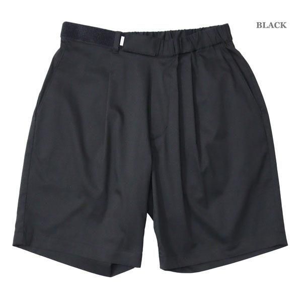 パンツ Graphpaper Wide Chef Shorts BLACK FREE Graphpaper (グラフペーパー) / LINEN BAGGY SHORTS | NOTHING BUT