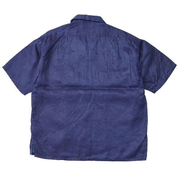 【未使用】ナイジェルケーボン　OPEN COLLAR SHIRT - LINEN NIGEL CABOURN ナイジェルケーボン シャツ OPEN COLLAR SHIRT