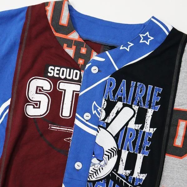 トップス Rebuild by needles 4 Cut Wide Baseball T 4 CUT WIDE BASEBALL TEE - COLLEGE|4カット ワイド ベースボール