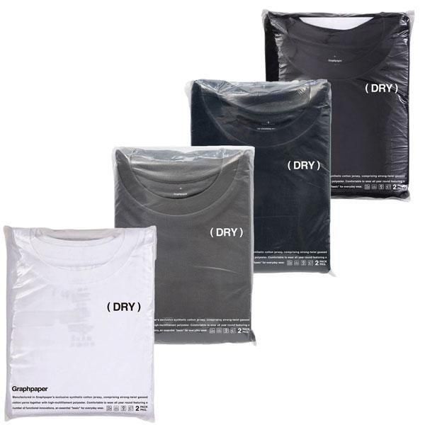 トップス Graphpaper DRY 2-Pack Crew Neck Tee 25ss Graphpaper Dry 2-Pack Crew Neck Tee Grey – Neighbour