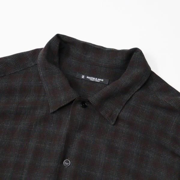 OP COLLLAR SHIRTS RAYON強撚 BRCHECK 25AW LONG SLEEVE - 香川