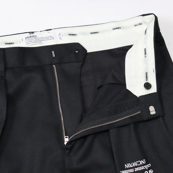 DAIRIKU Deck Detail Wool Slacks 未使用タグ付き DAIRIKU Deck Detail Wool Slacks 未使用タグ付き