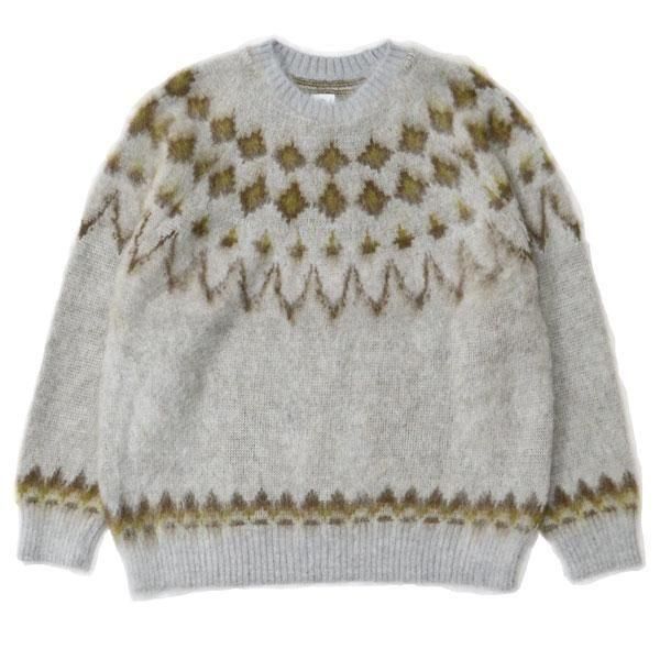SOUTH2 WEST8 モヘア　ニット　グリーン　XS フワトロ　ダボ　ゆる South2 West8 (サウスツーウエストエイト) Loose Fit V Neck