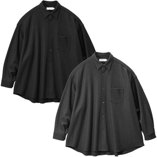 グラフペーパー ウールシャツ サイズ1 Graphpaper (グラフペーパー) Wool Smooth Flannel Oversized