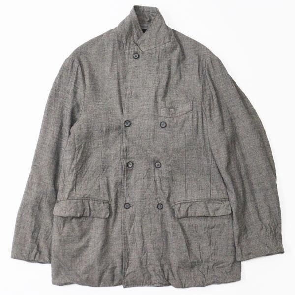 MAATEE&SONS ダブルGATHERED ジャケットシャークスキン　2 MAATEE&SONS ダブルGATHERED JK SUPER200シャークスキン(Gray) - DIMPLE