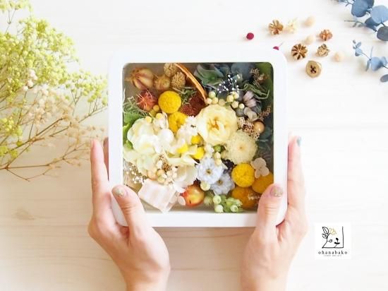 黄色のお花箱