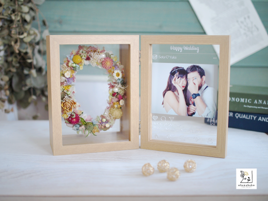 SNS風◎結婚祝い・誕生日ギフト》プリザーブドフラワーとドライ SNS風◎結婚祝い・誕生日ギフト》プリザーブドフラワーとドライ