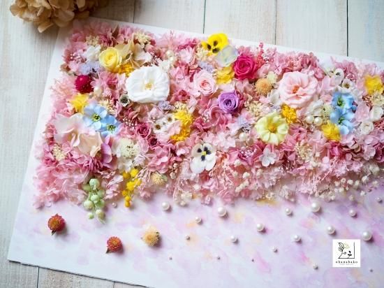 ᕷお祝いごとにᕷ プリザーブドフラワーxアーティシャルフラワー 文字