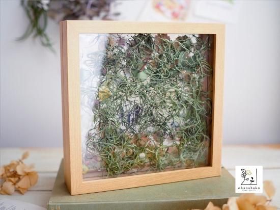 名入れ家族のシルエット入り◎母の日/誕生日/玄関飾り》ドライフラワー